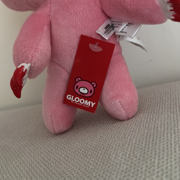 GLOOMY BEAR PINK PLUSH NWT 8.5” BY CULTUREFLY - Picture 3 of 6